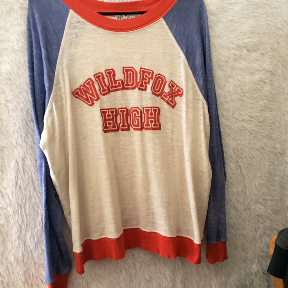 Wildfox high long sleeve top